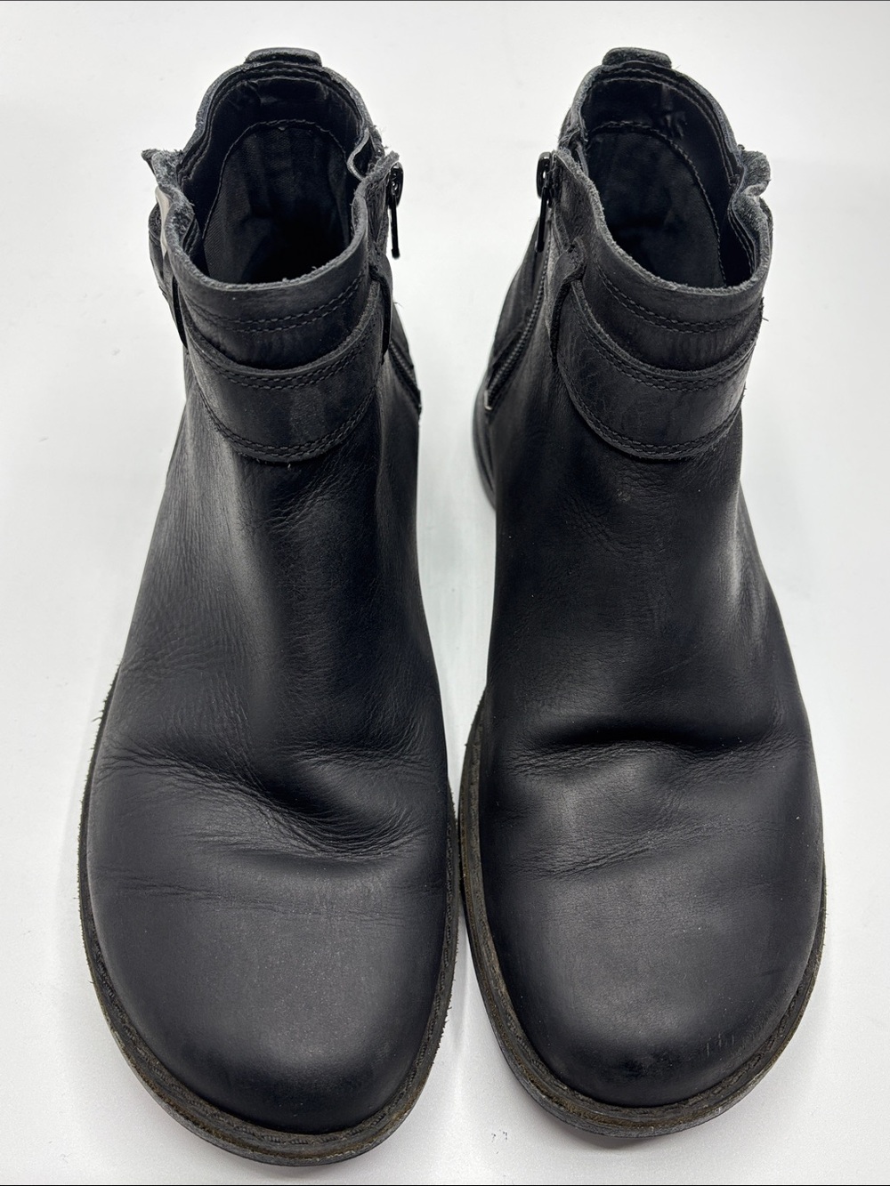 Merrell Andover Bluff Waterproof Booties Womens 8 Black Leather Ankle Zip J17654